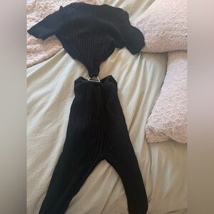 Maniere De Voir Black Cutout Jumpsuit